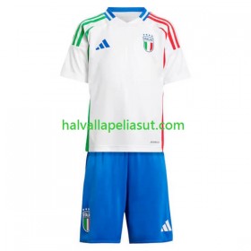 Jalkapallo Pelipaidat/Peliasut Italia Lasten Vieraspaita Euro 2024 Lyhythihainen